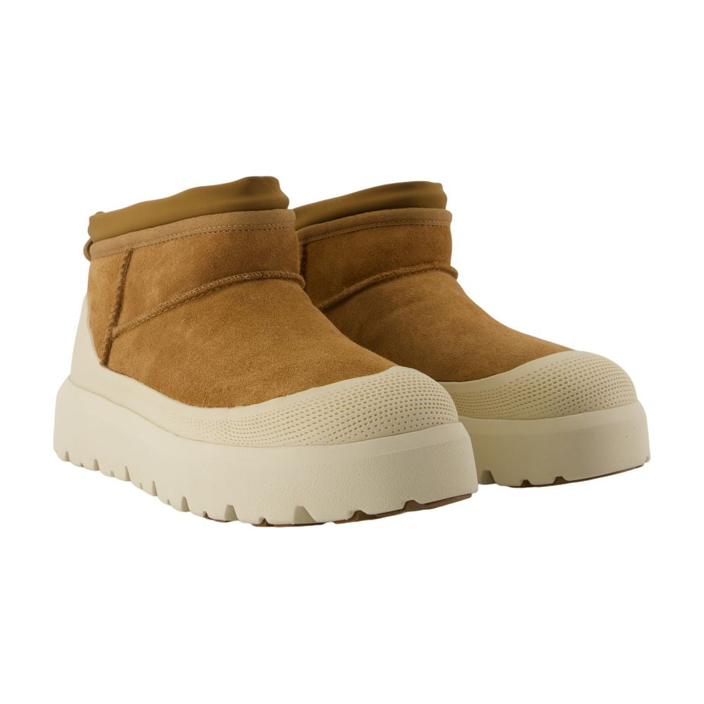 Ugg Cl ウルトラ ミニ ウェザー ハイブリッド アンクル ブーツ Ugg レザー ブラウン - Image 3