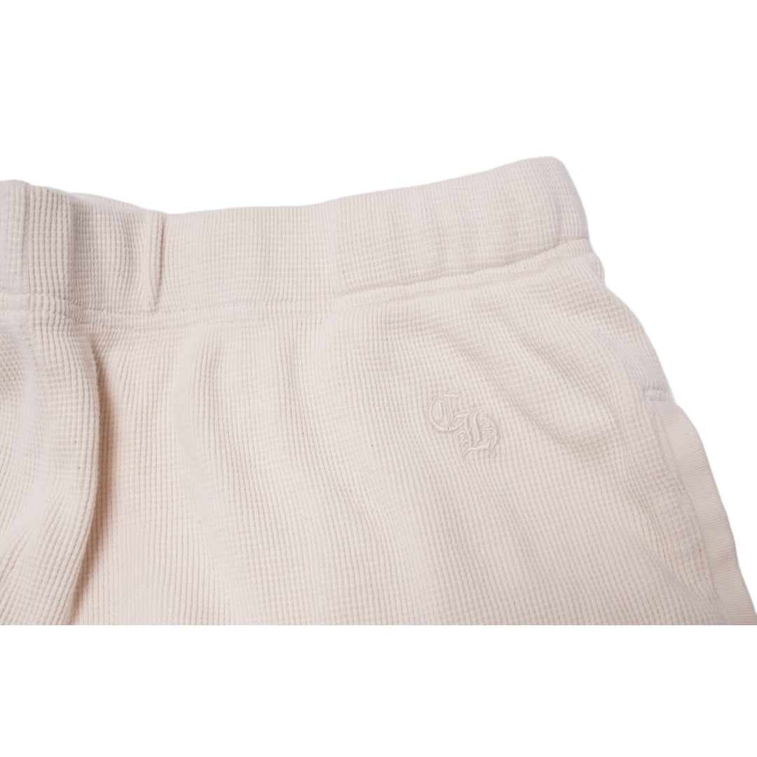 CHROME HEARTS 'CREAM' WAFFLE THERMAL PANTS