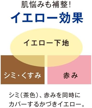 [Quasi-Drug] Kazu Reiko Medicated Excellent Milky Foundation Premium N (Makeup Base) SPF38/PA+++ UV Absorber Free Skin Care Sensory Makeup Base Yellow Covers Stains, Dullness and Redness Naturally