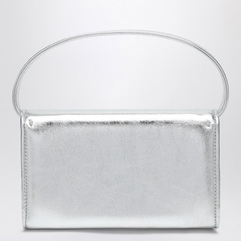 Roger Roger Vivier Silver Leather Micro Pilgrim Bag - Image 3