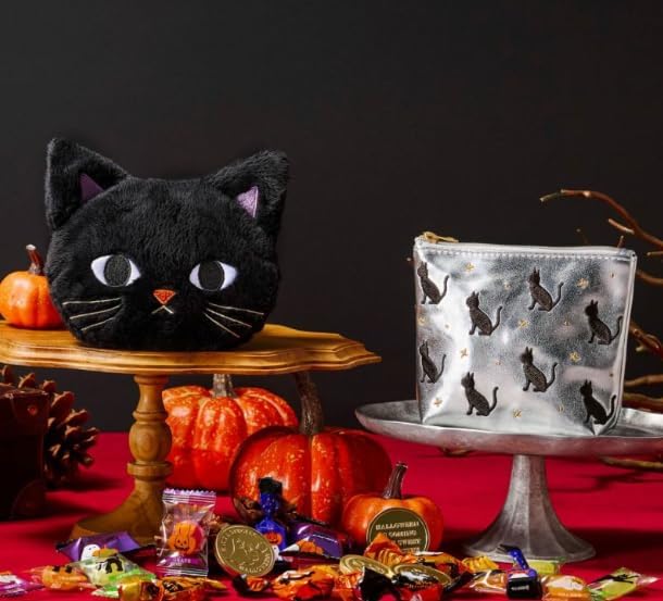 Halloween Limited Meat Treat Pouch, Black, 11 Pieces, Assorted Candy, Gift