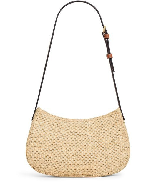 CELINE Medium Tilly bag in raffia and calfskin - Image 3
