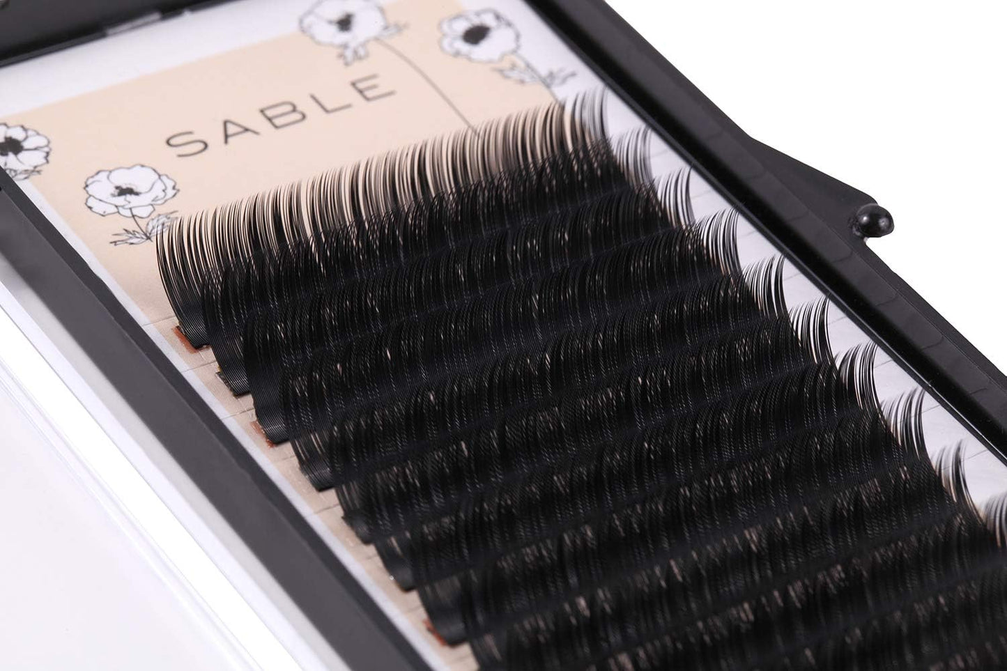 THREE JUICY Sable Eyelash Extensions C-Curl Thickness 0.2mm (9mm)