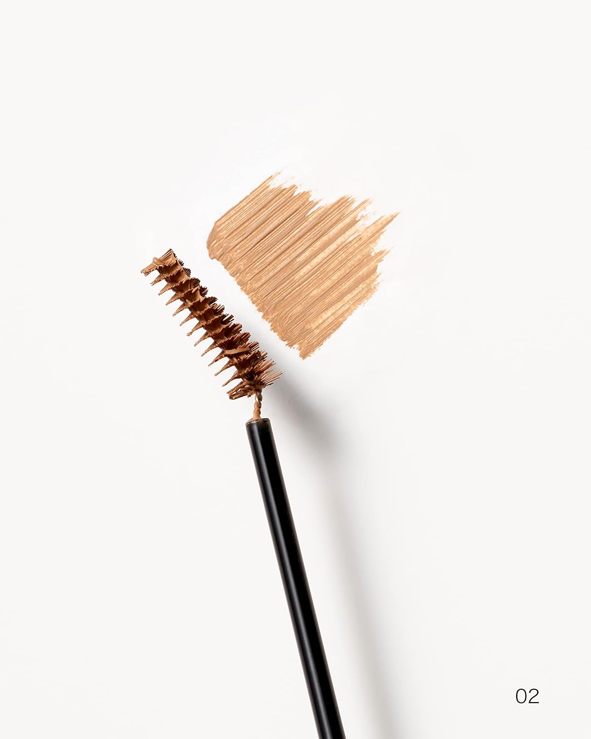 Fujiko Magical Eyebrow Color, 02 Light Brown, 0.1 oz (3 g), Eyebrow Mascara, Natural, 3D Beautiful Eyebrows, Smudge Proof