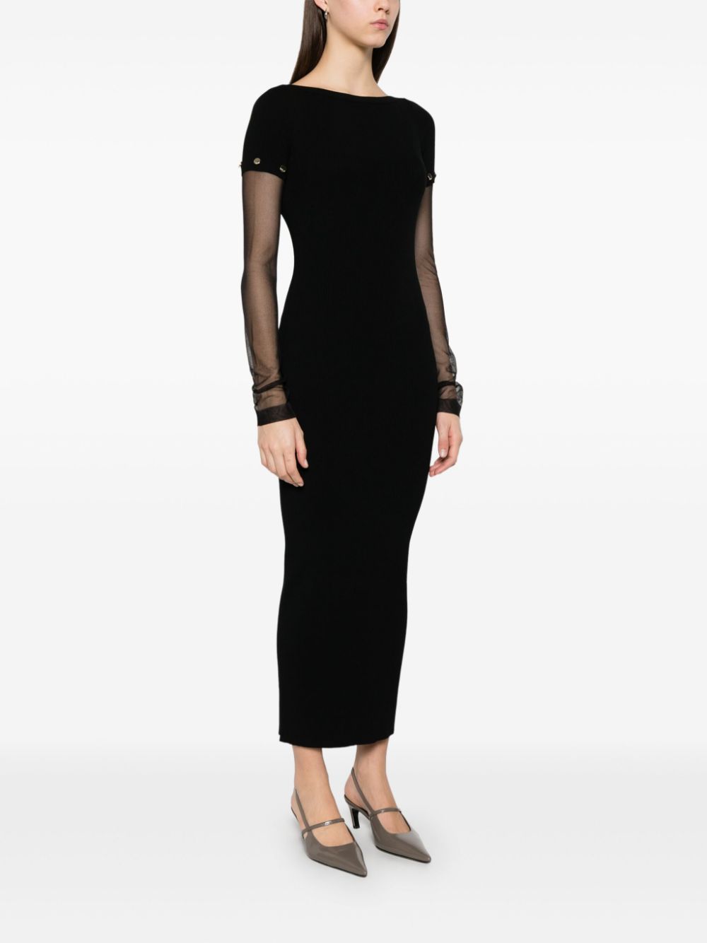 Sportmax SportMaxはプリニットロングドレス - Image 3
