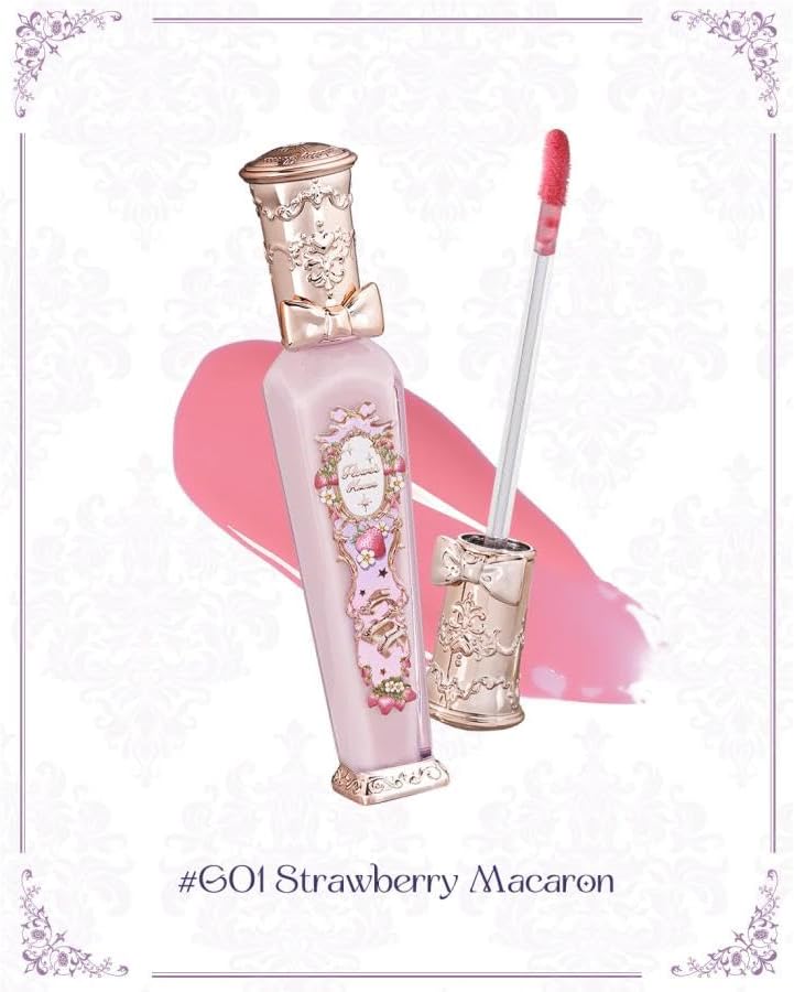 Flower knows (G01 Strawberry Macaron) Strawberry Rococo Series Glow Lip Gloss