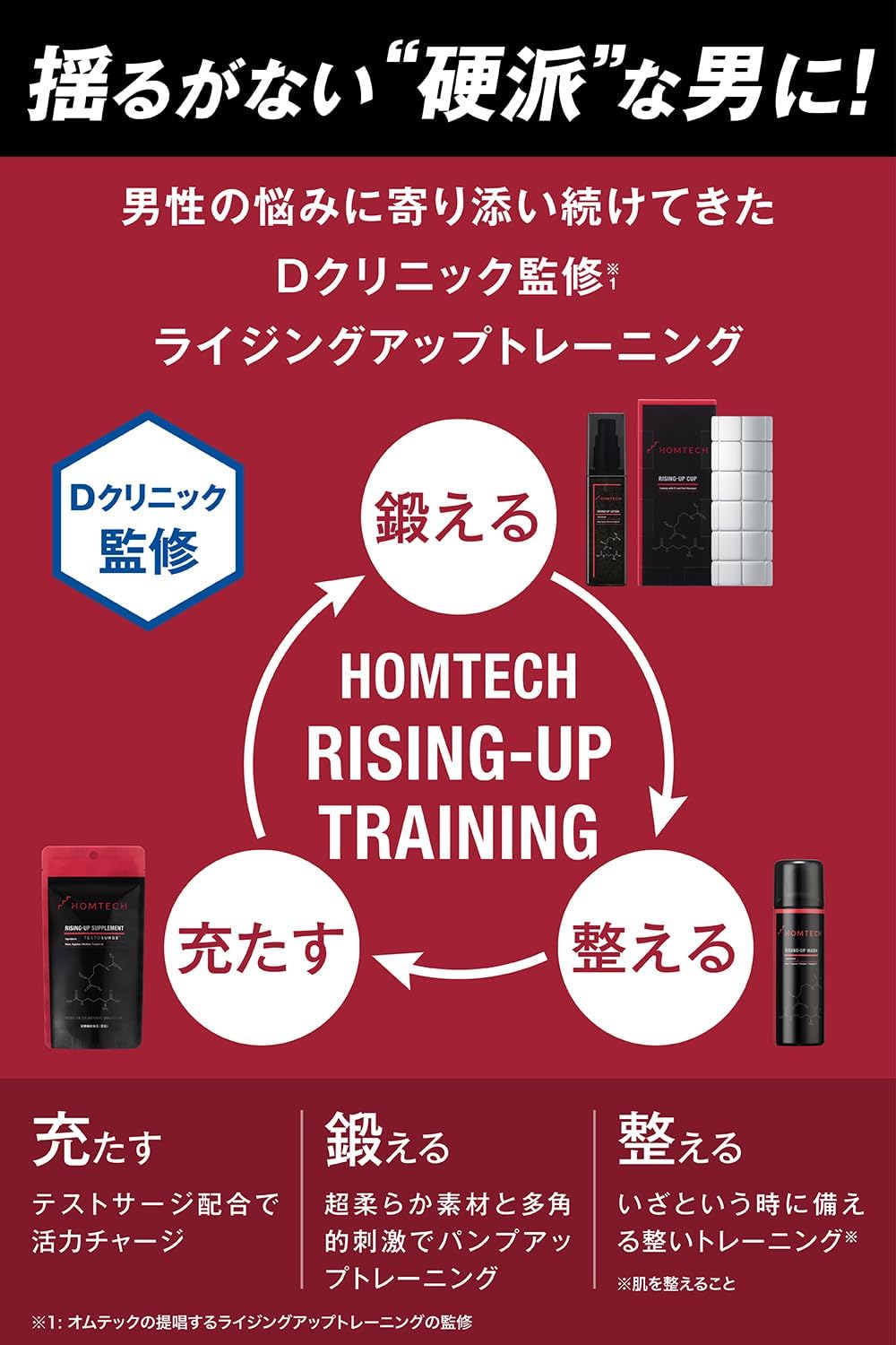 Omtec Rising Up Supplement (Supervised by D Clinic), Test Surge, Zinc, Arginine, Citrulline, Maca, Tongkat Ali, Nutritional Functional Food, 100 Tablets