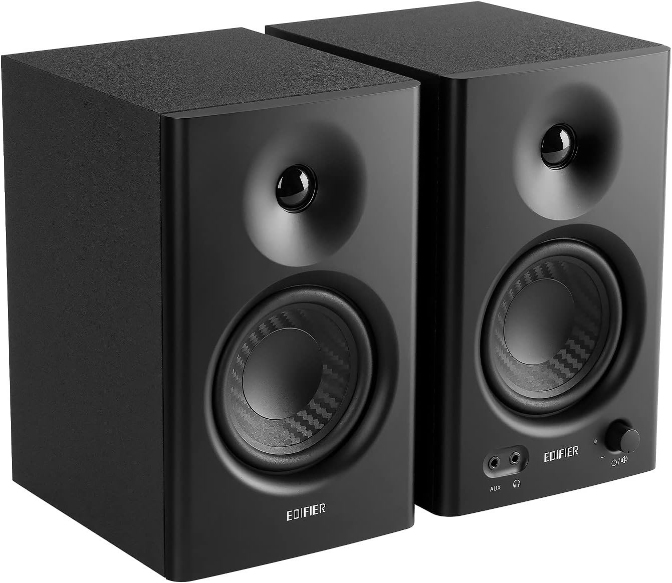 Edifier 【Edifier】 MR4 42W 2.0ch PC Active Near-Field Monitor Speaker | 4-Inch Mid-Bass Unit High Sound Quality | Built-in Amplifier for DTM, Composition, Studio Monitor Use | Wired External | TRS
