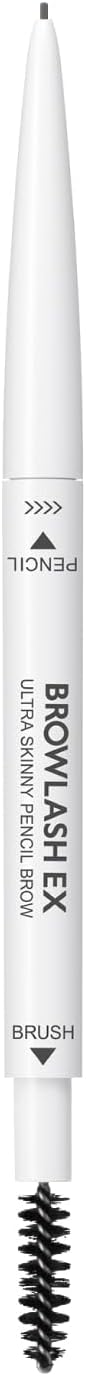 BROWLASH EX Ultra Skinny Pencil Brow N 01 Ash Gray 0.02g Eyebrow Pencil with Brush Fine Point Hairy Draw Waterproof