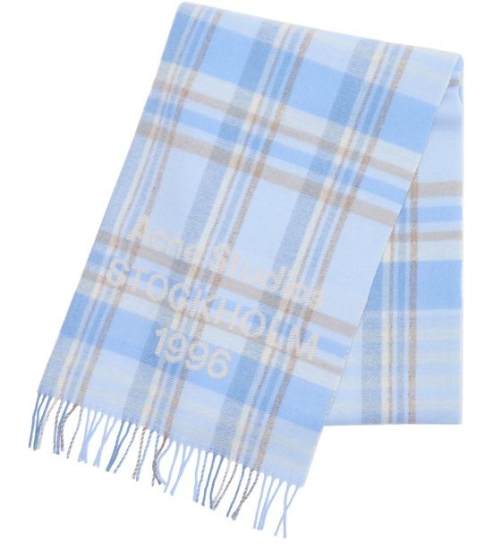ACNE Check logo scarf - Image 3