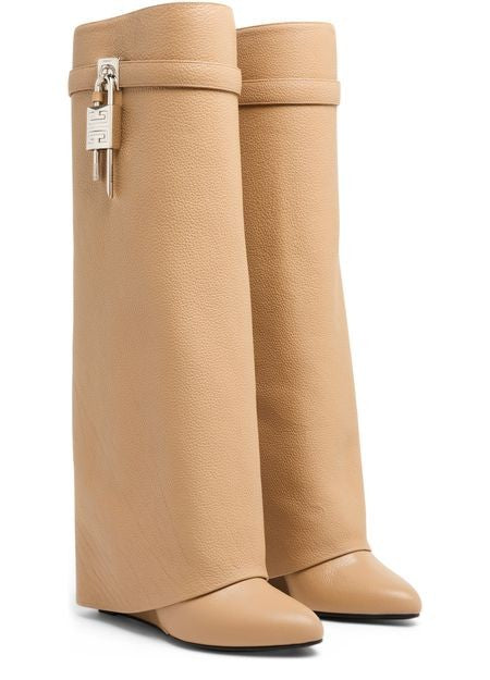 GIVENCHY Shark Lock grained leather boots - Image 3