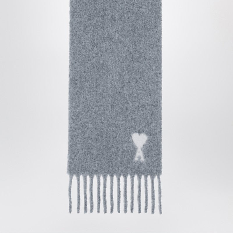 Ami Ami Paris Gray Ami De Coeur Scarf - Image 3