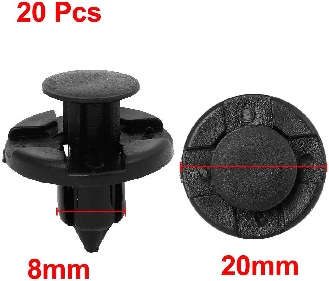 KOZEEY日産用 ホール リベット ファスナー 泥フラップ バンパー フェンダー クリップ 8mm 20個
