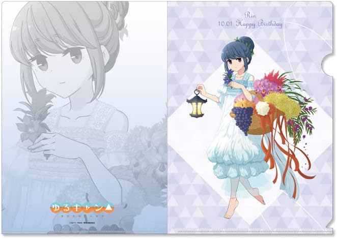 Yurucamp Clear File Anime Version Birthday Version (Set of 3)