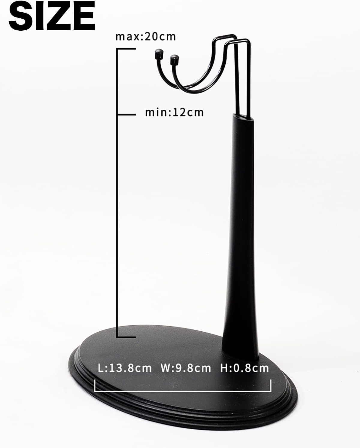 VIEAURA Display Stand, 1/6 Scale, No Nameplate, Doll Stand, Figure Stand, Hot Toys (Set of 5)
