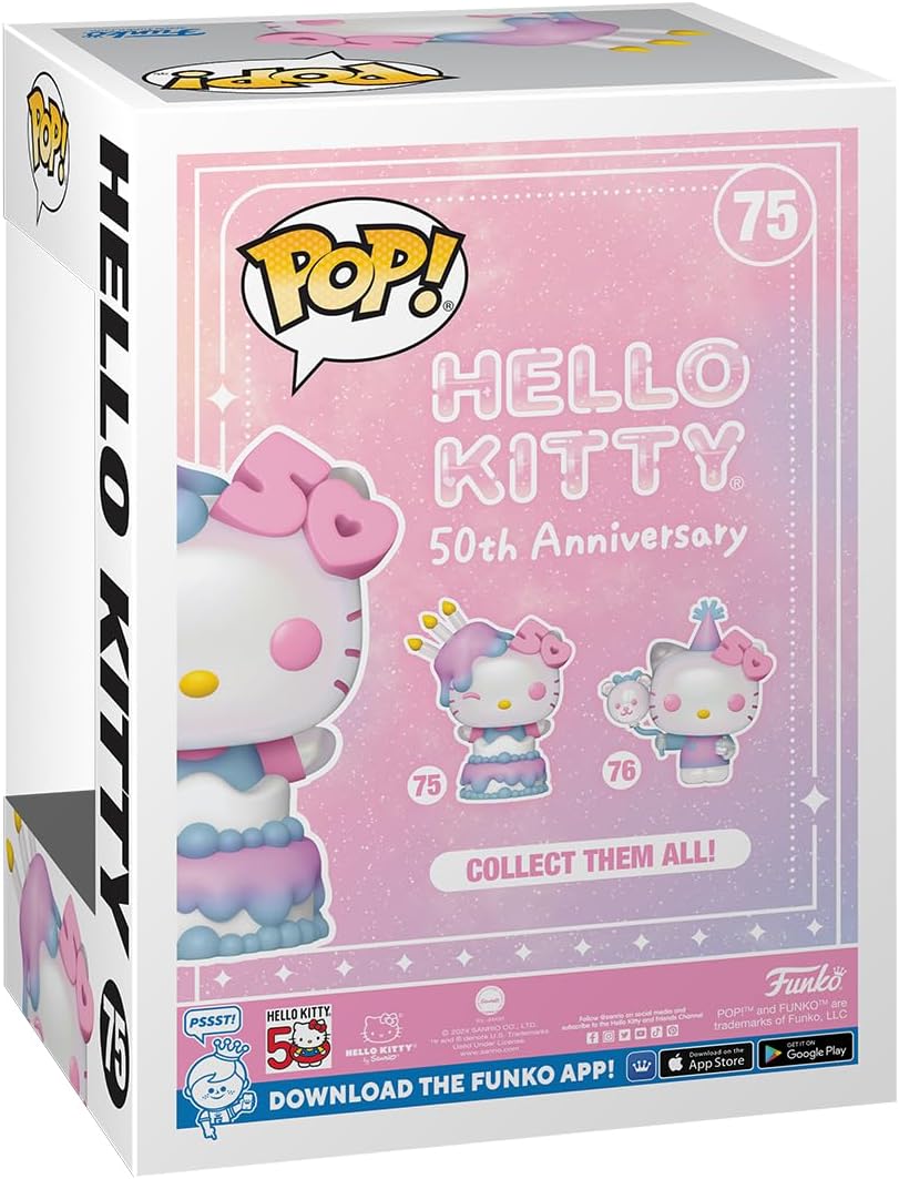 Sanrio Hello Kitty Sanrio in Cake Hello Kitty 50th Anniversary Figure Funko POP!