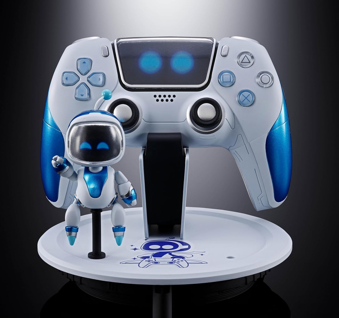 TAMASHII NATIONS Chogokin ASTRO BOT Astro Bot & Dual Speeder, Total Width: Approx. 6.3 inches (160 mm), ABS & Die-cast & PVC, Pre-painted Poseable Action Figure