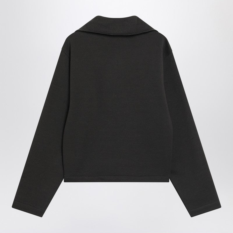 Lemaire レメールブラウンウールブレンドジップセーター - Image 3