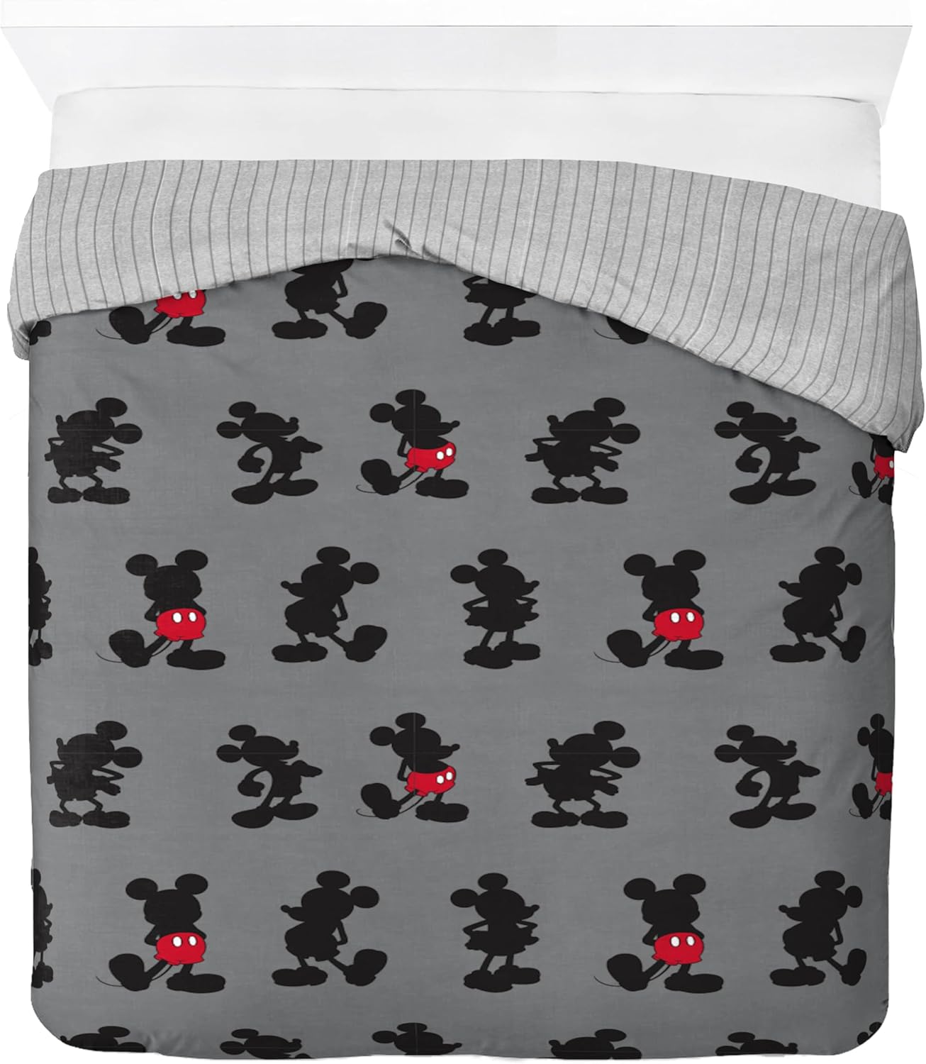 Jay Franco Disney Mickey Mouse Children's Double Bedding Set - Duvet Cover and Pillowcase Set 50 x 70 cm - 100% Cotton