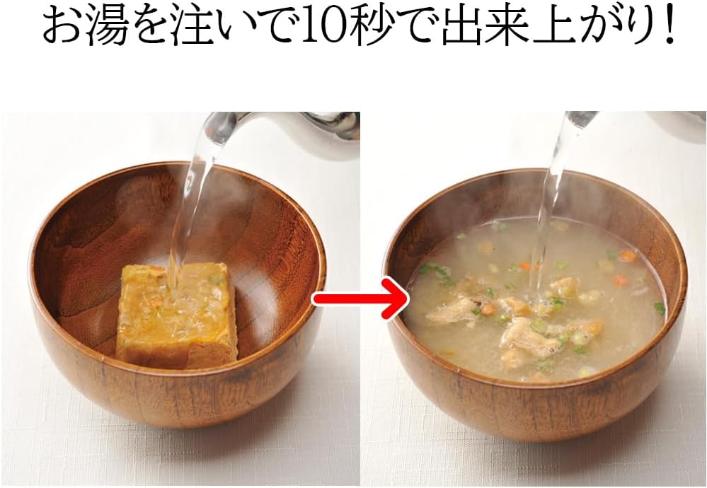 Nihon-Sakaru Rice Bran Miso Soup, 12 Servings, 3 Varieties, Freeze-Dried, No Umami Seasoning, Blended Miso, Red Dashi, Tofu, Nameko