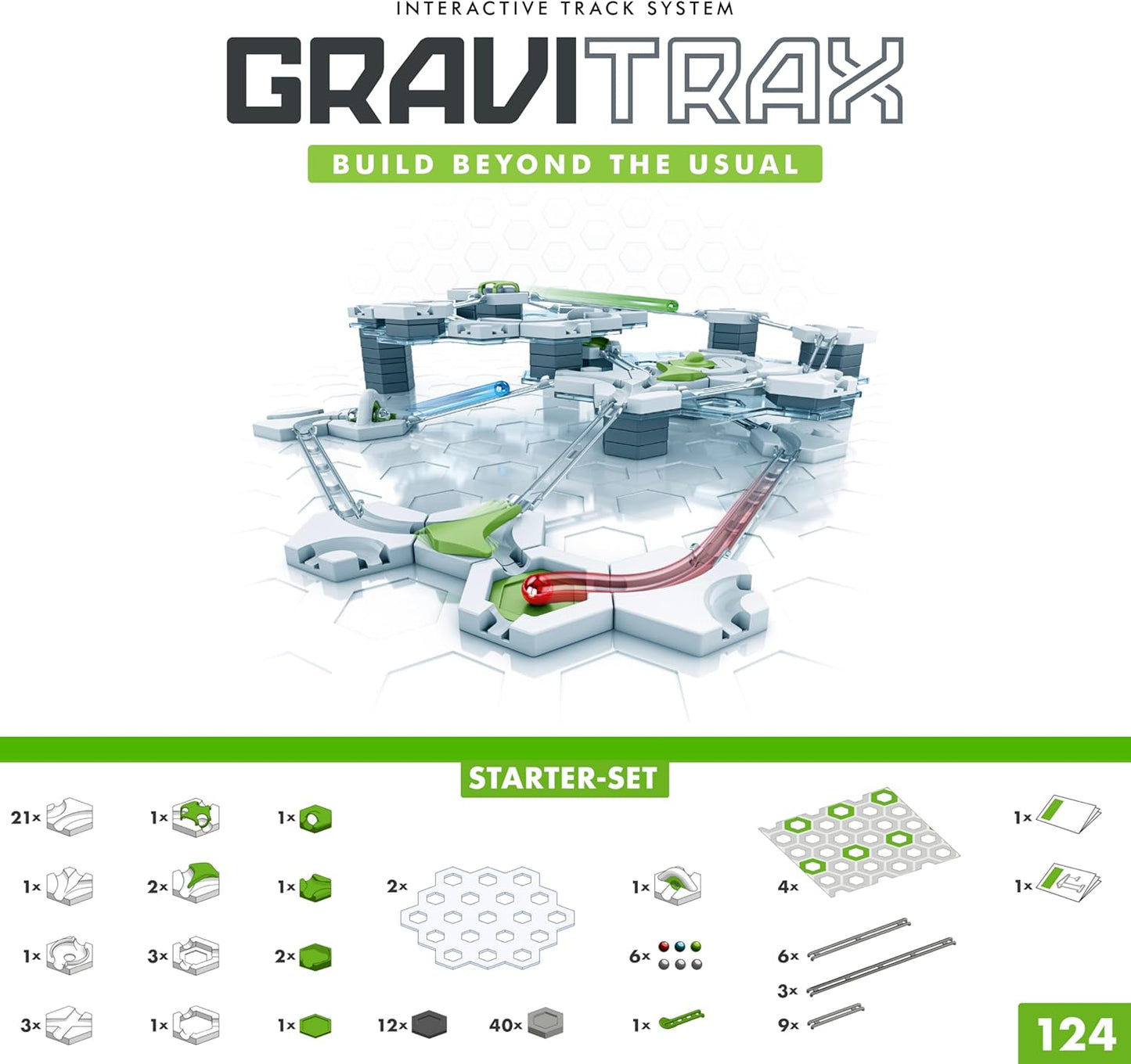 Ravensburger GraviTrax (GraviTracks) Marble Run (Slope Toy) Starter Set [Total 124 Pieces] 22410 4 Age 8 and up [Toy Educational Toy Gift (Birthday/Christmas)]