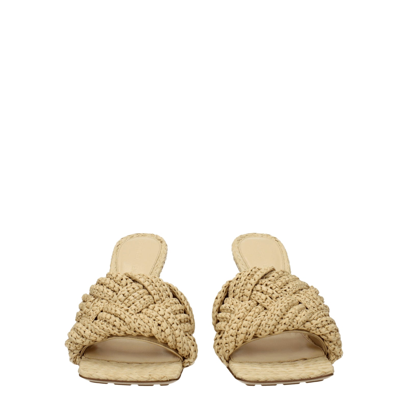 Bottega Veneta Sandals Lido Women Rafia Beige/Cane Sugar - Image 3