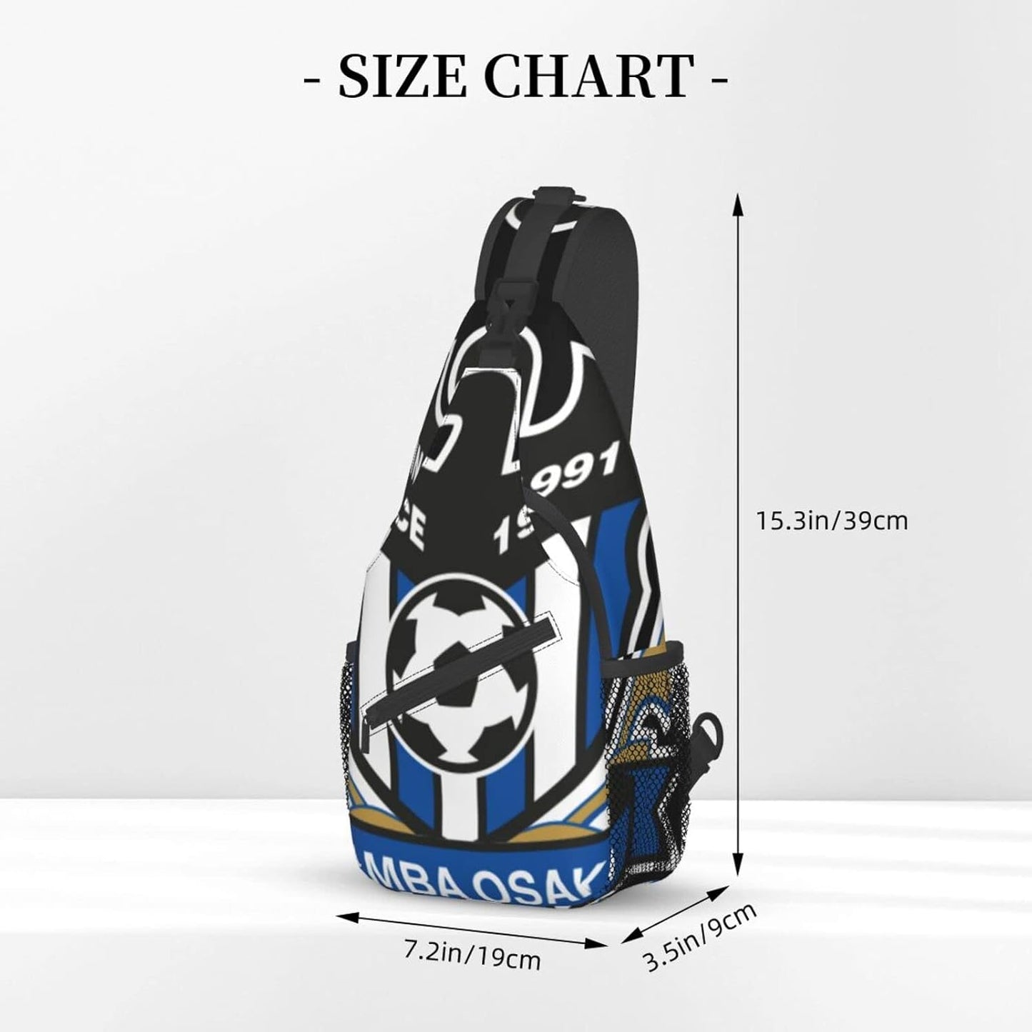 Gamba Osaka Shoulder Bag, Large Capacity, Shoulder Bag, Crossbody Bag, Mountain Climbing, Outings, School, Events, Anime, Moe Goods, Multifunctional, Lightweight, Unisex, Gift, Sports, School Bag,