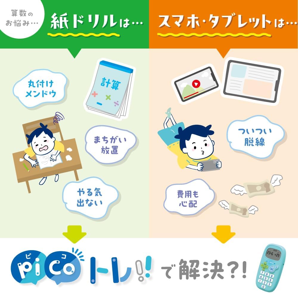 Sonic GS-1139-V Minute Drill for Arithmetic Calculation, Uka Suppo, Picotre, Violet