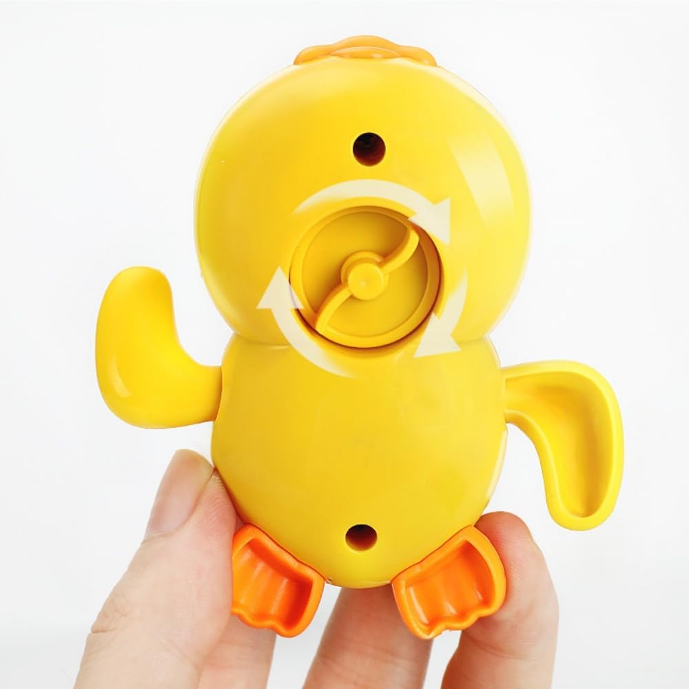 Bath Toy, Set of 4, Water Play, Pig, Turtle, Dolphin, Duck, Birthday Gift, No Batteries Required, Colorful (Random Color)