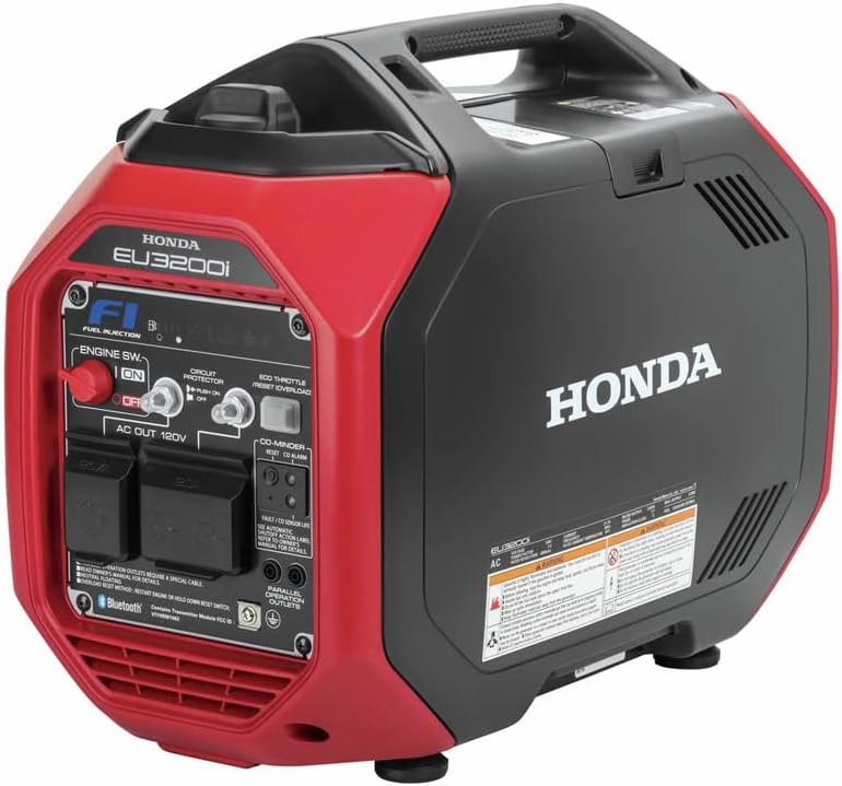 Honda 665730 EU3200IAN 3200 Watt Bluetooth Portable Inverter Generator with CO-MINDER
