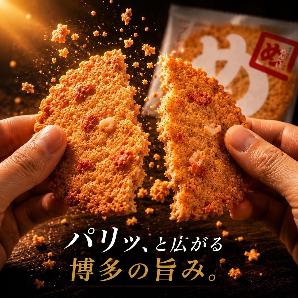 Fukuoka Limited Product: Fuktaro Menbei, Plain (2 Sheets x 16 Bags), Fukuoka Souvenir, Spicy Mentai, Flavor, Senbet, Handbag, Fukuoka Souvenir, Gift, Gift, Sweet, Homecoming Souvenir, Present