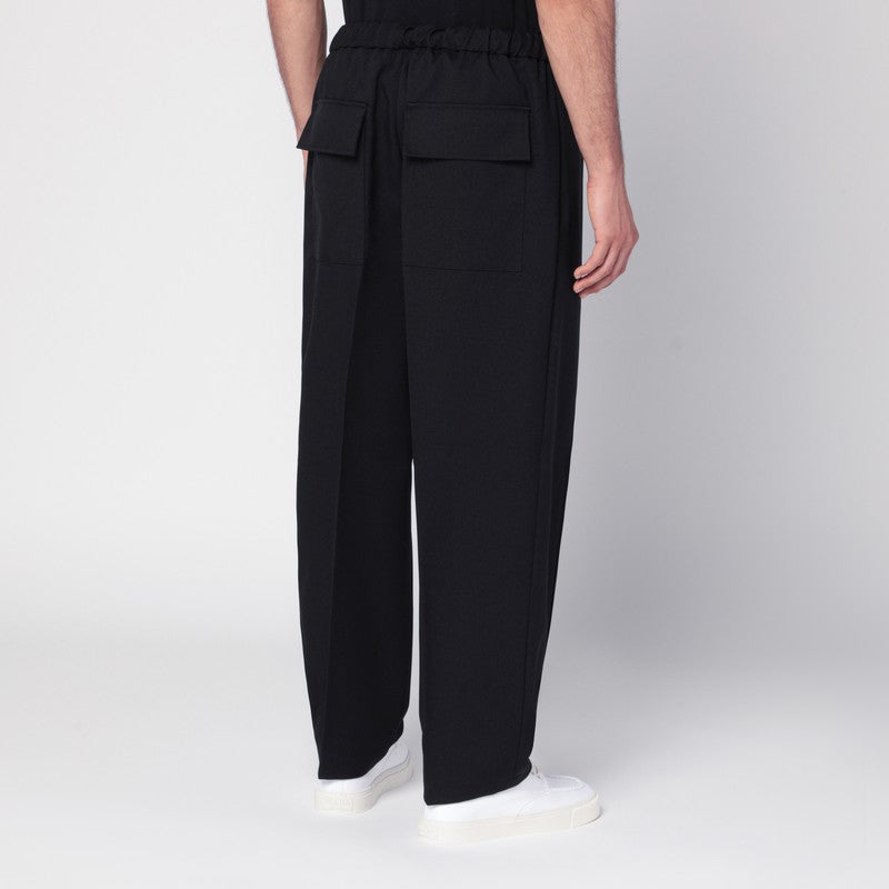 Jil Jil Sander Black Technical Gabardineズボン - Image 3