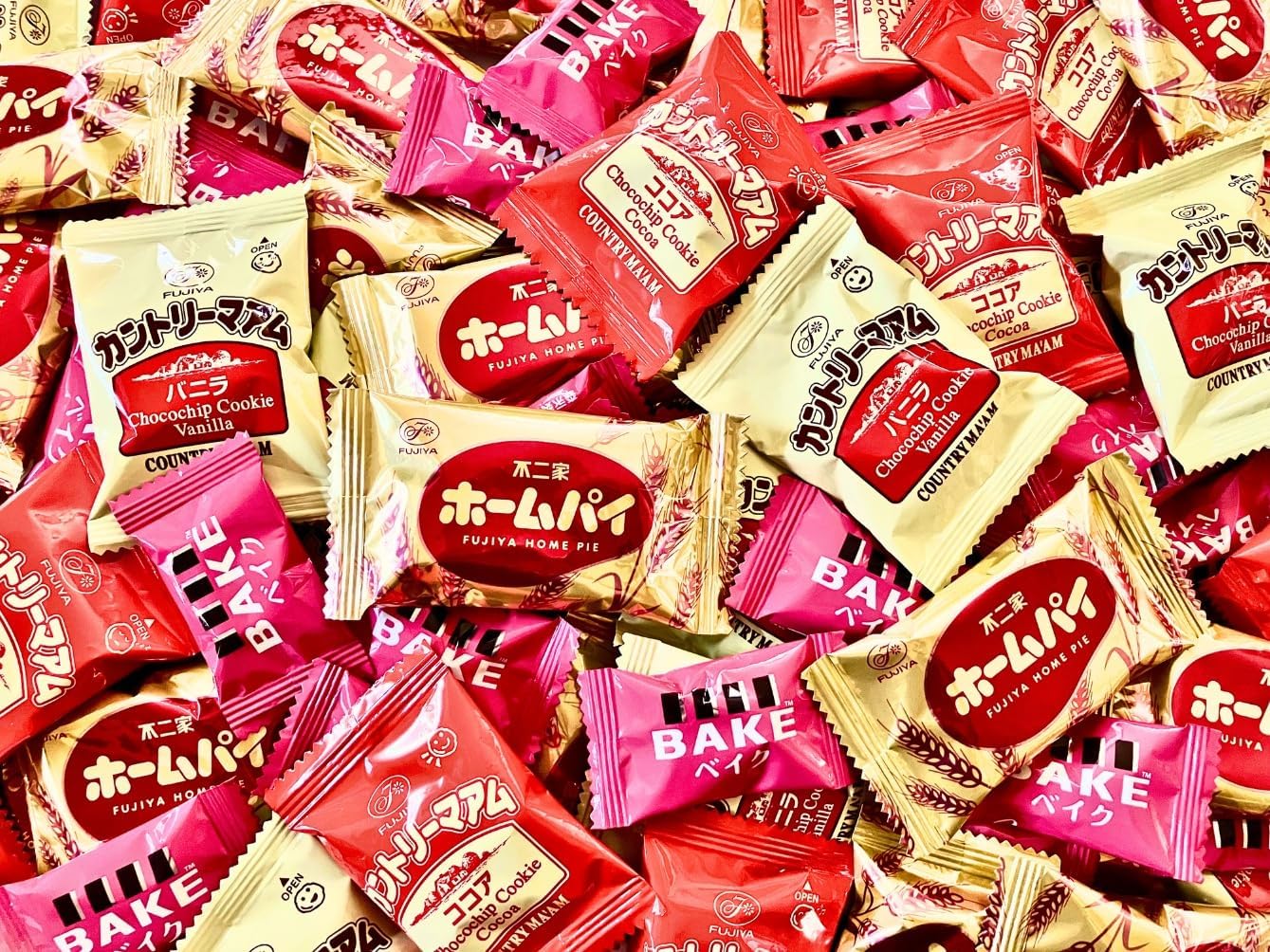Country Mama & Home Pie & Bake Large Capacity Over 1.0kg Total 164 Pieces (126 Bags) Set Commercial Individually Wrapped Assortment