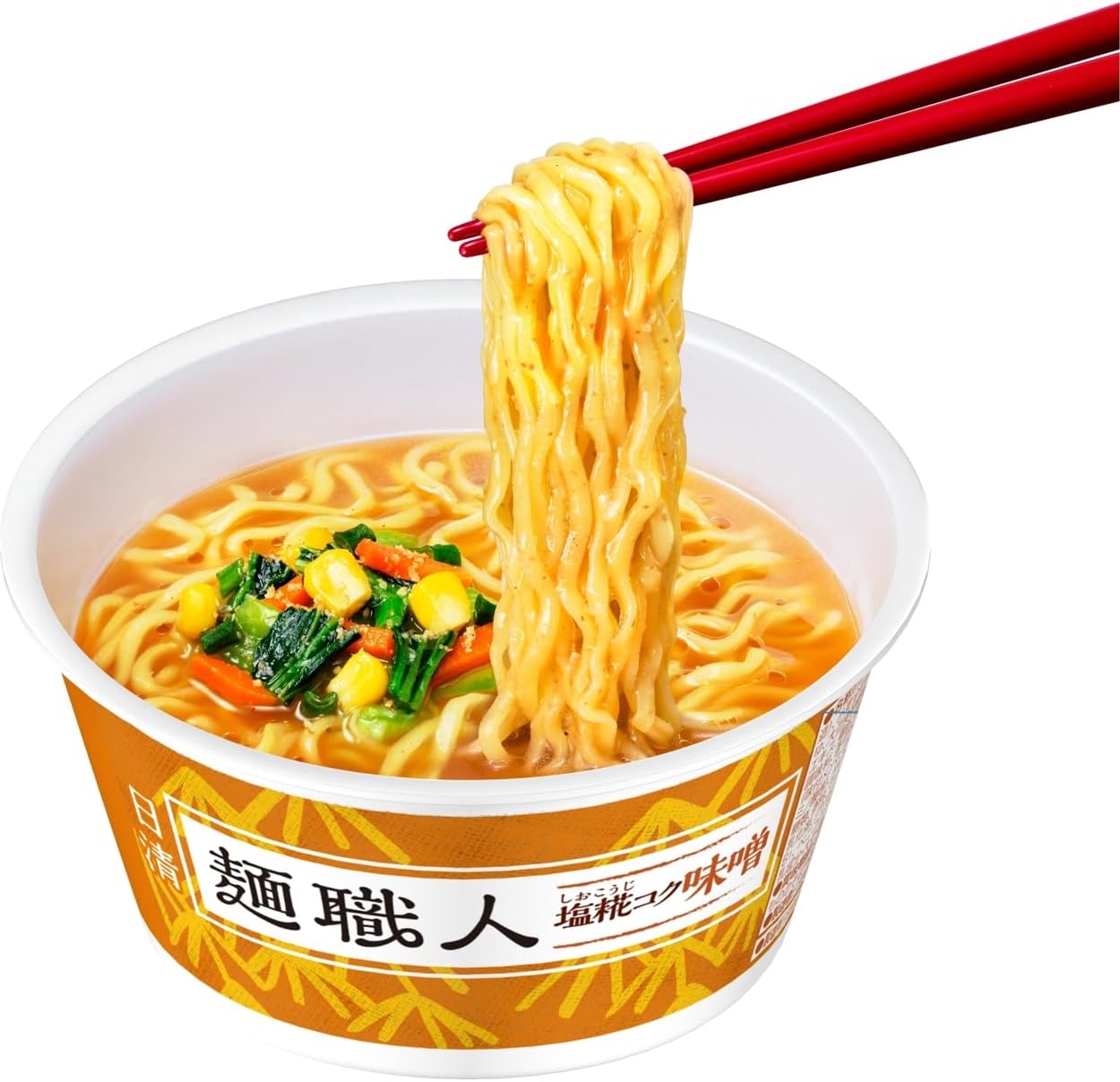 Nissin Noodle Shoku, Miso (Made with Shinshu Rice Miso, Deeper, Deep), Nissin Foods Cup Noodles, 3.4 oz (97 g) x 12 Packs