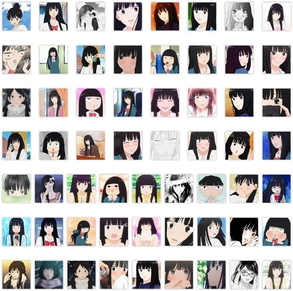 Goods, Sticker Set, 59 Sheets, Character Stickers, Cute, Moe, Goods, Paste Paper, Bicycle, Laptop, Mobile Phone, Mug, Sticker, Decoration [Unofficial]