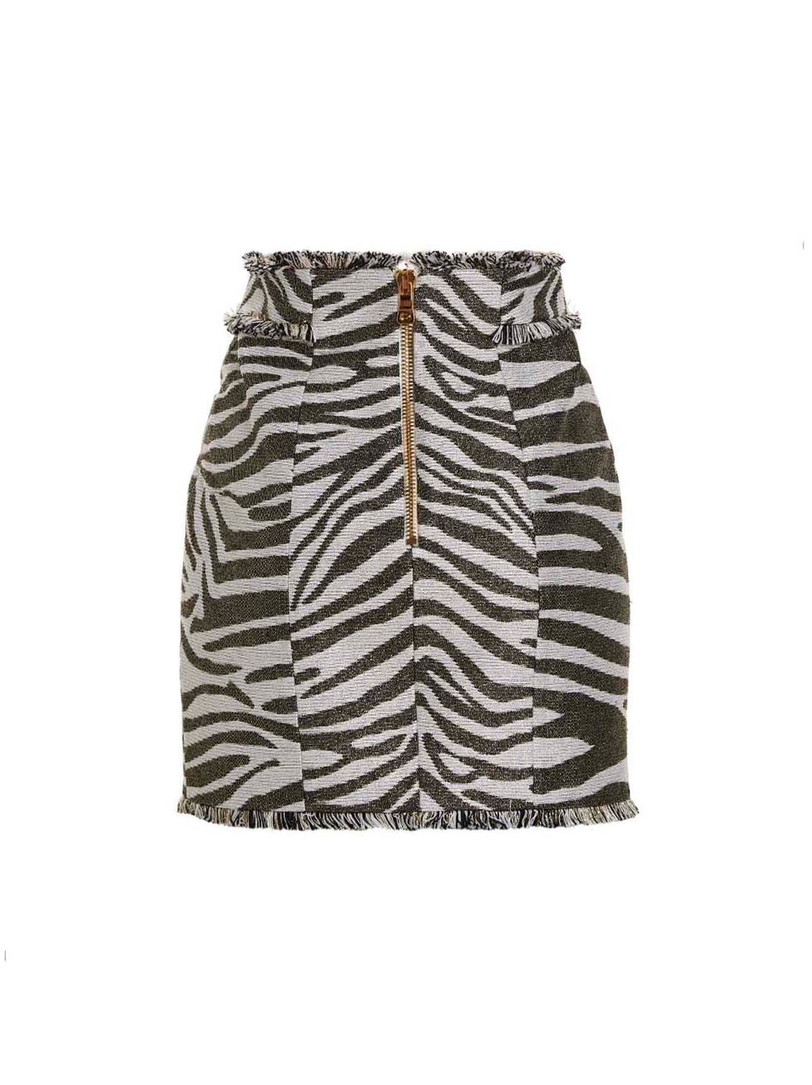 Balmain 'Lurex Zebra'スカート - Image 3