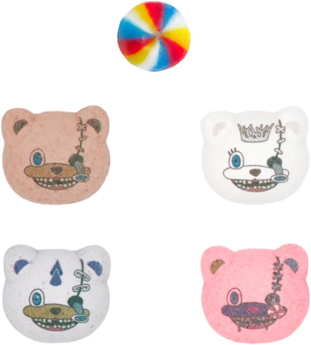 (Universal Studio Japan USJ Exclusive) Hulk Bear Candy, Assorted Candy with Stickers, Halloween, Horror Night, Souvenir, Sweets, Univa, Goods, Present (Shopping Bag Included)