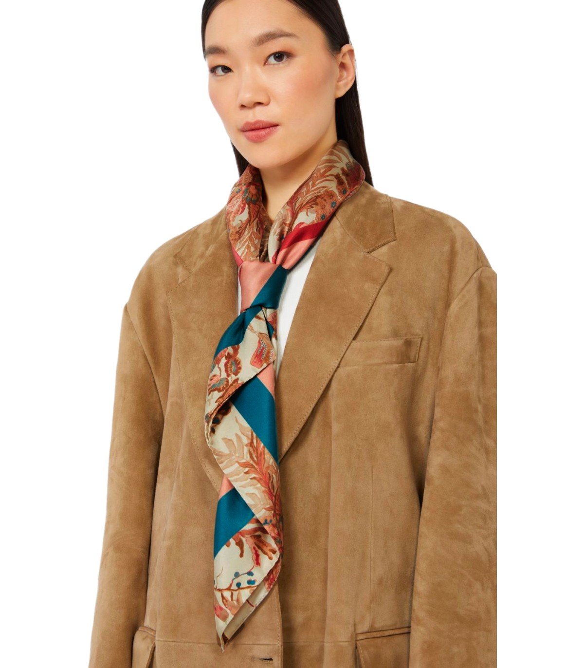 Max マックス・マラの週末オネスト・ベージュ・フウラード・スカーフ - Image 3