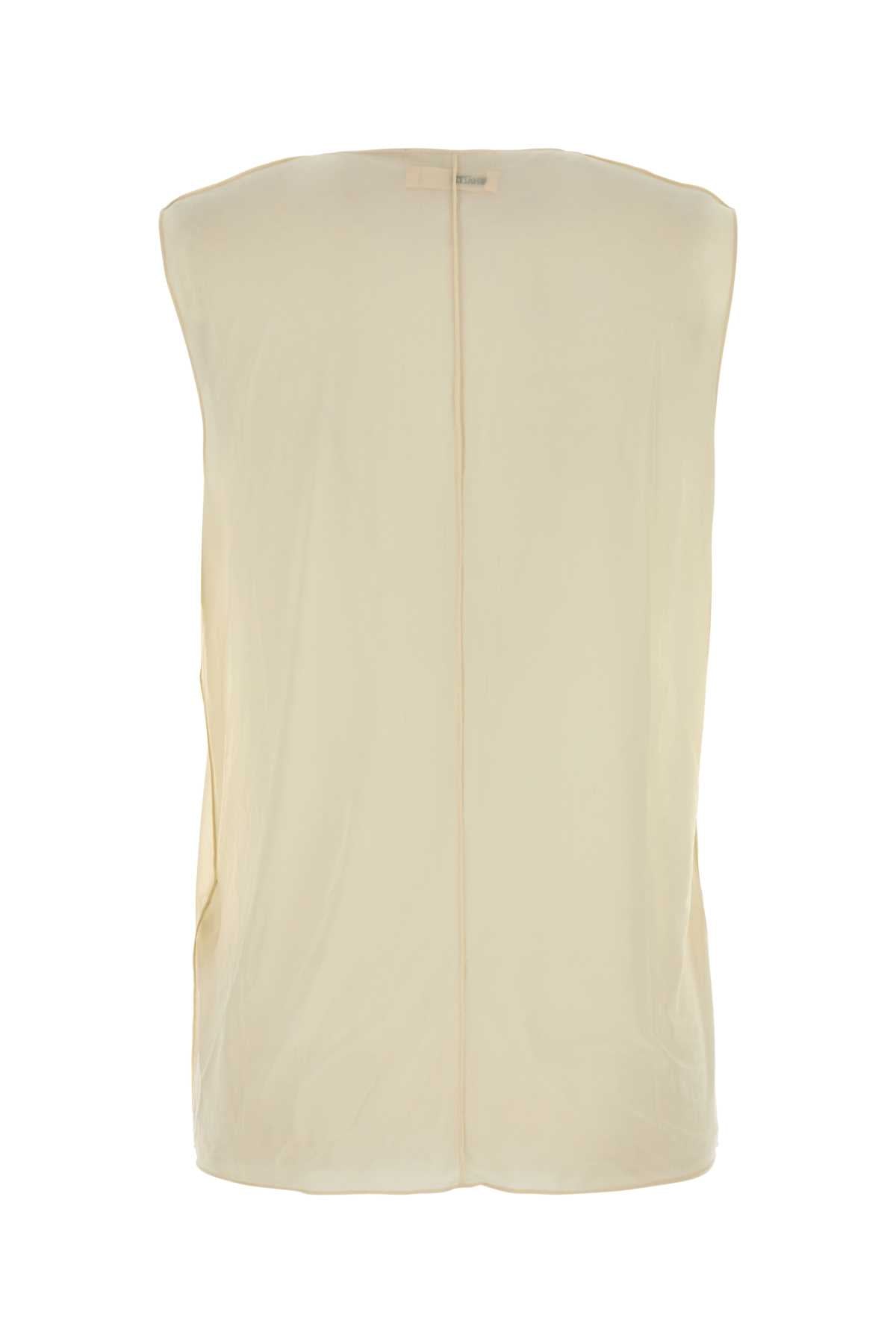 Khaite カイトクリームストレッチカップロアロトップ - Image 3