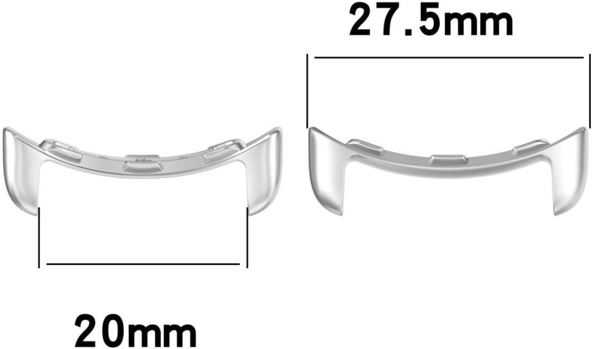 SOOYEEH Band Adapter for Google Pixel Watch Replacement Band Adapter for Google / Pixel Watch / 0.8 inch (20 mm) Wide Strap Connector Replacement Hardware Coupler 4 Colors Available, Stainless Steel,