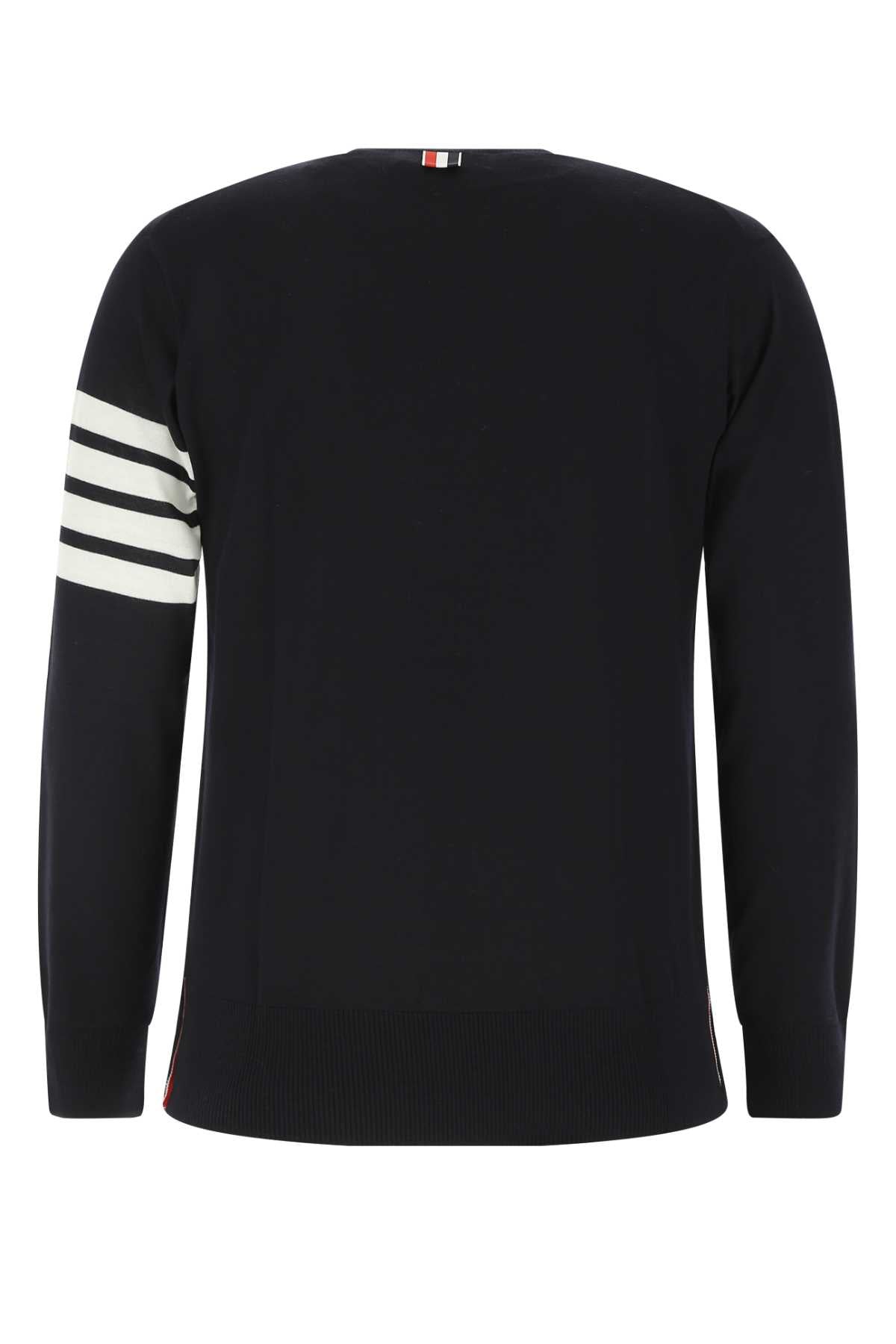 Thom Thom Browne Midnight Blue Wool Sweater - Image 3