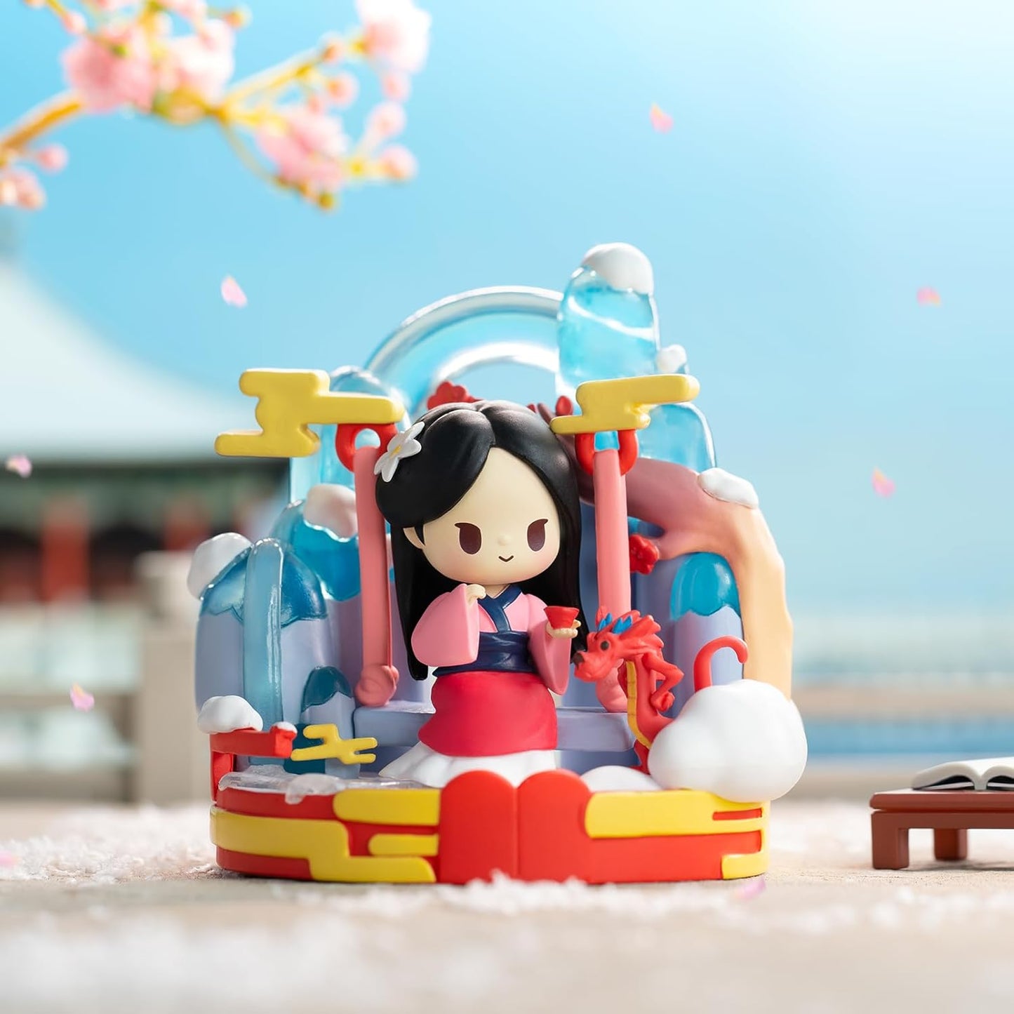 52TOYS DISNEY PRINCESS D-baby Series-Floral Swing Blind Box Collectible Figure Painted Toy Toy for Disney Anime Fans Kids Collectors Birthday Christmas Gift (1 Piece)