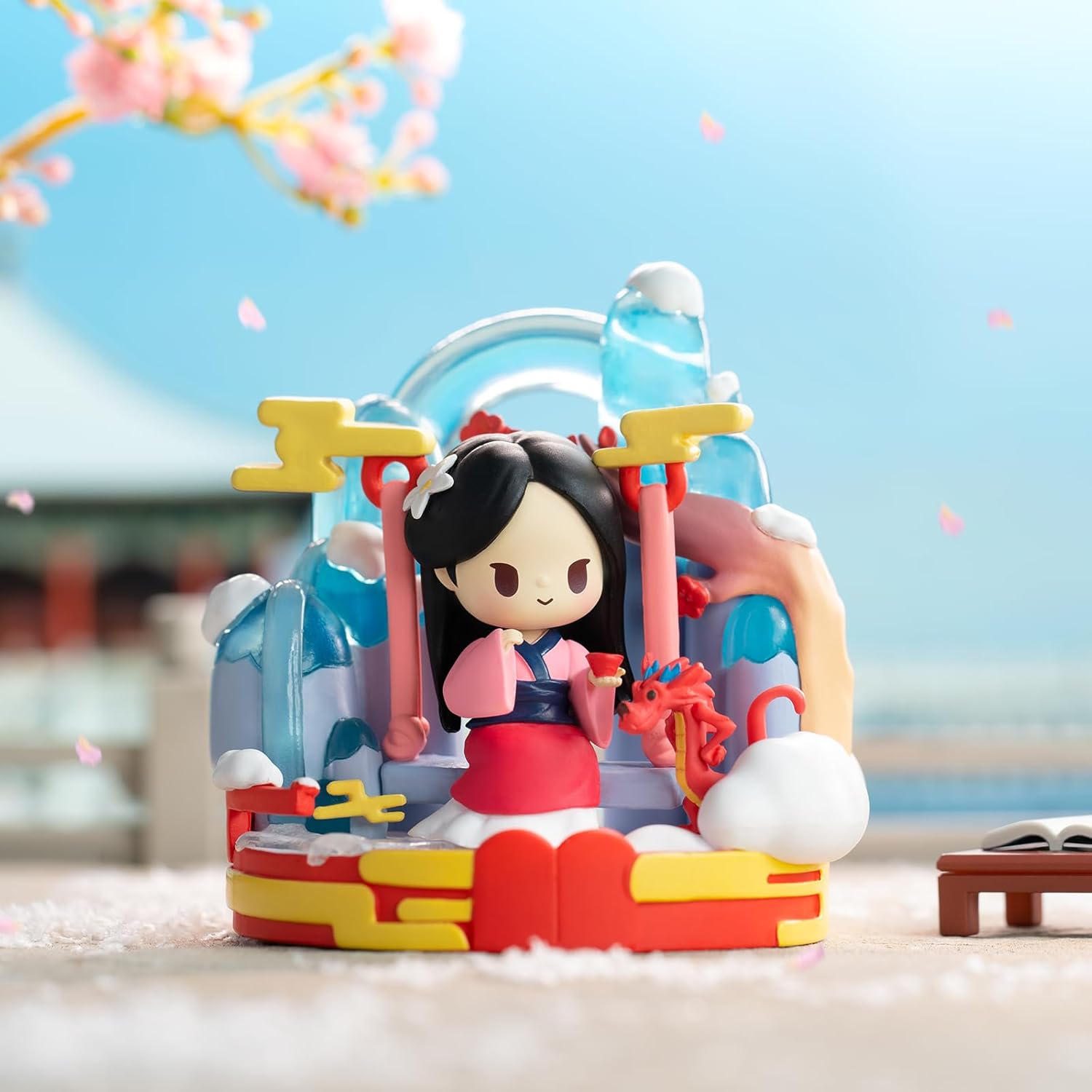 52TOYS DISNEY PRINCESS D-baby Series-Floral Swing Blind Box Collectible Figure Painted Toy Toy for Disney Anime Fans Kids Collectors Birthday Christmas Gift (1 Piece)