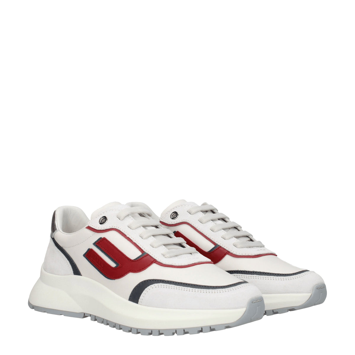 Bally Bally Sneakers Demmy Mens Leather White/Red - Image 3