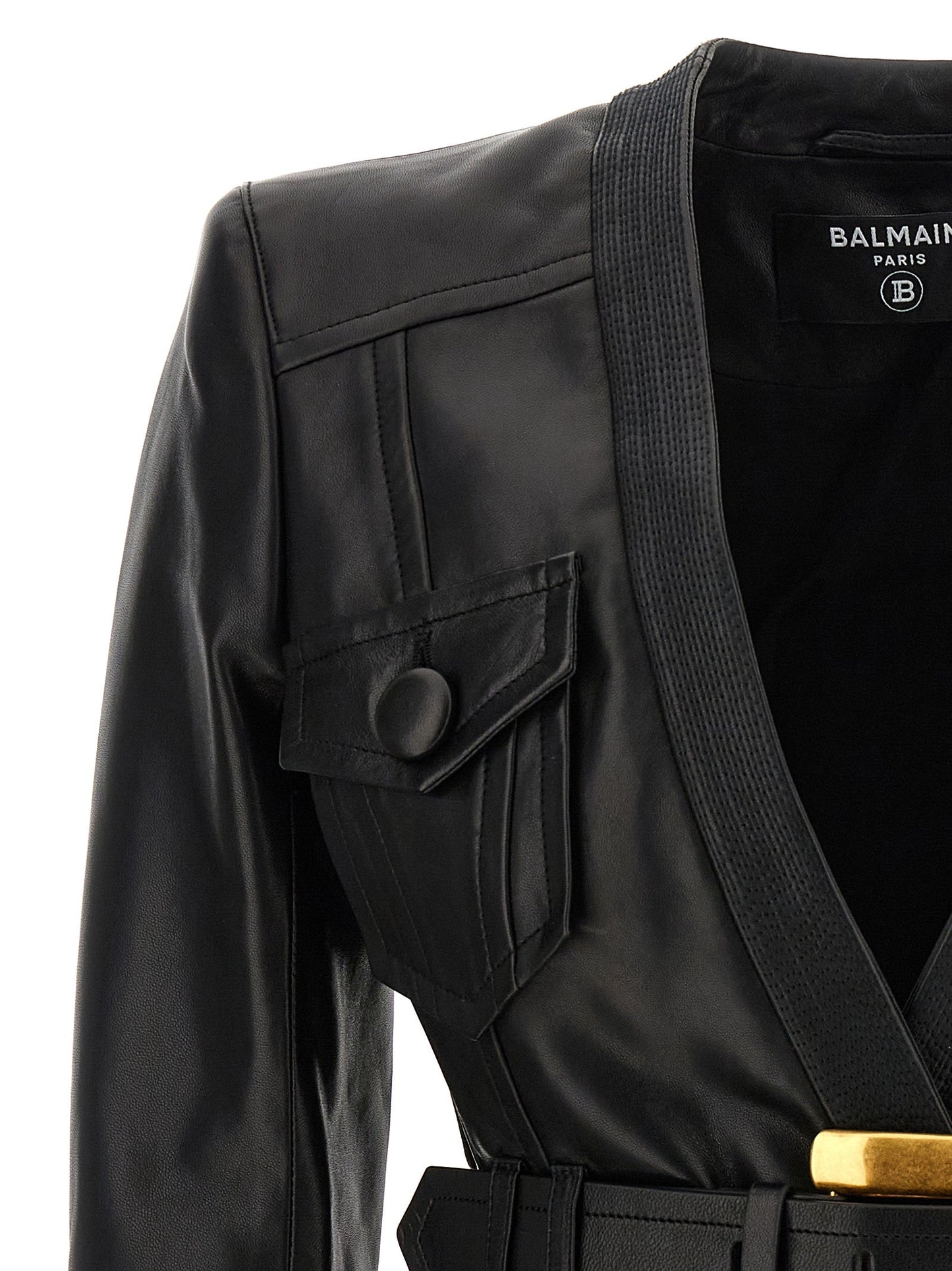 Balmain バルメインレザージャケット - Image 3