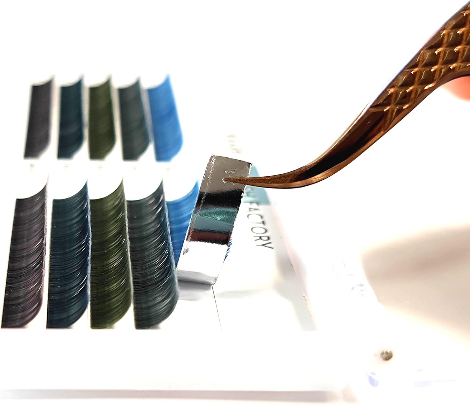 Eyelash Extensions Flat Color (Gurege MIX) J/C/CC/D Curl 0.15mm (8-13mm) (C Curl, 10/11mm)