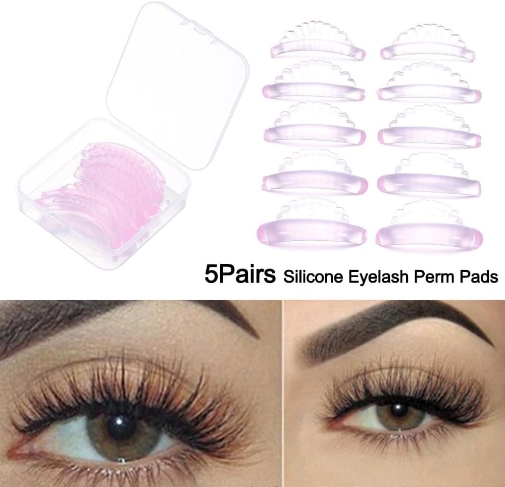 Silicone Eyelash Perm Pad Shell Style Eyelash Lifting Shield Self Adhesive Lash Lift Rod 3D Eyelash Curler Accessories Applicator Tool
