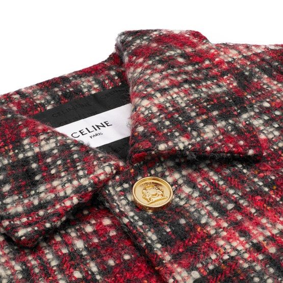 CELINE Charlotte jacket in check wool natté - Image 3