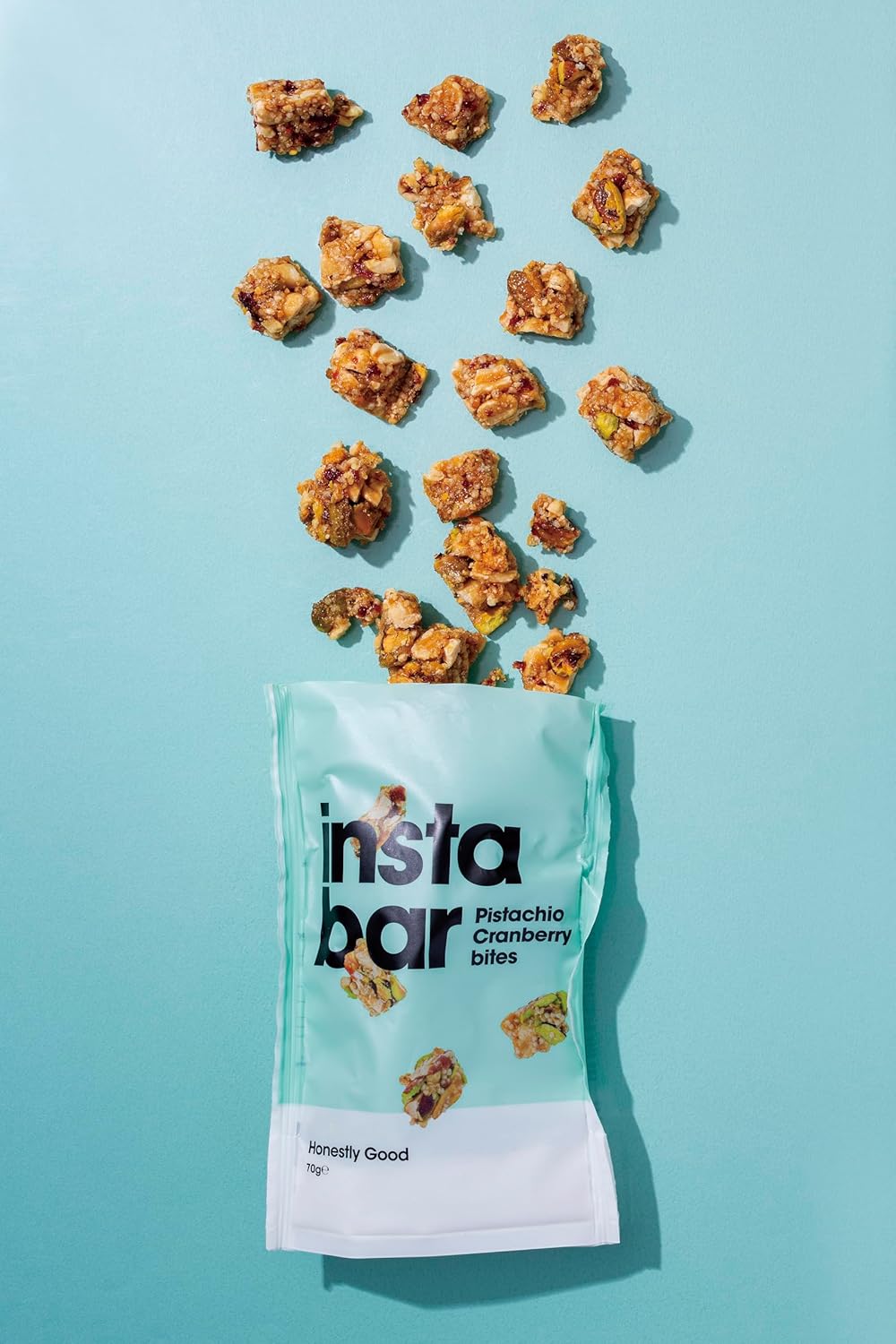 instabar Pistachio & Cranberry Bites 2.4 oz (70 g) (Gluten Free, Gilt-Free Protein, Bite Size)
