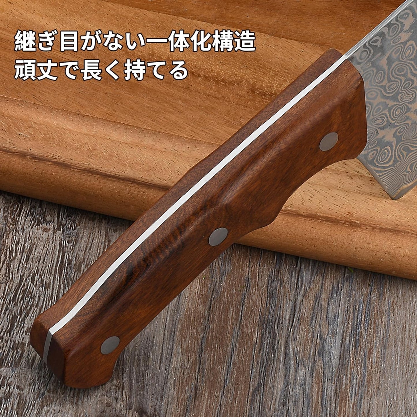 HIROSHI Damascus Vegetable Cutting Knife Small Meat Cutting Knife Mini Chinese Cleaver Thin Blade Double-Edged Super Sharp Vegetable Cleaver Lightweight Rust-Resistant Ideal for Beginners and Women